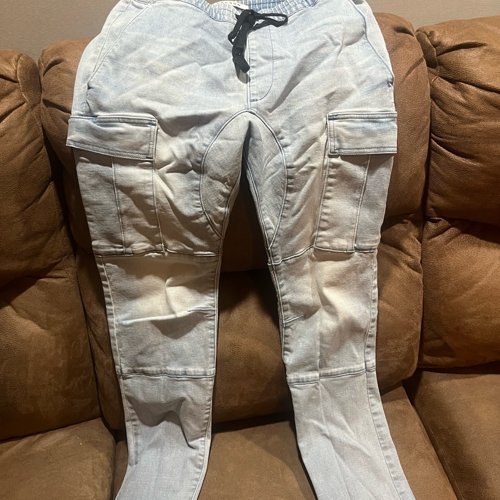 Men's Light Blue Cargo Pants